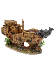 Керамический декор для аквариума Корабль 23,5 см х 6 см х 10см ZD-3052