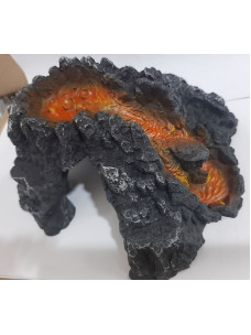 Керамический декор для аквариума Пещера для рептилий 19х18х9,5,5см ZD-98213