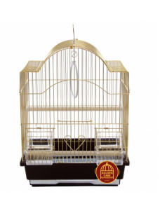 Клетка для птиц ЗК Золото 113G 30х23х39см Золотая Клетка