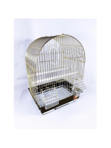 Клетка для птиц A100 золото Золотая клетка 30х23х39 см