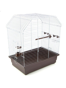 Клетка для волнистых попугаев и других декоративных птиц Лори Виктория цинк 48х31х55 см