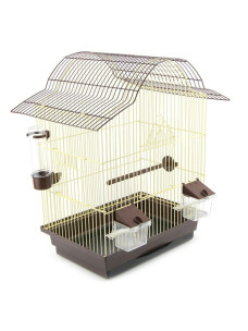 Клетка для птиц Лори Капучино 230х330х495 цинк