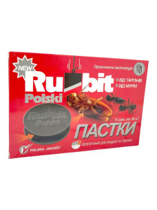 Пастка для боротьби з мухами, клопами, мурахами, міллю, тарганами та бліхами Rubit poslki (Рубіт Польський), 6 дисків