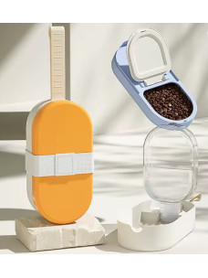 Автопоилка Дорожная поилка-кормушка для собак и кошек 250мл Овал 8,9х28х6,3см