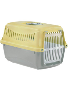 Переноска MP Bergamo Gipsy XS smal пластиковая дверца 39х26х25 cм Yellow