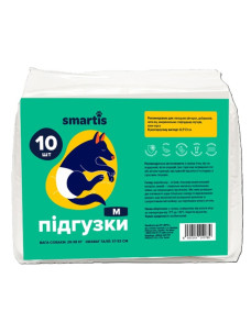 Подгузники Smartis для собак сук М 42,5х23 см 25-39 кг 10 шт