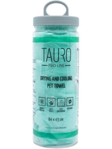 Полотенце для сушки и охлаждения животных Tauro Pro Line 64х43 см Зеленый (JOY63238)