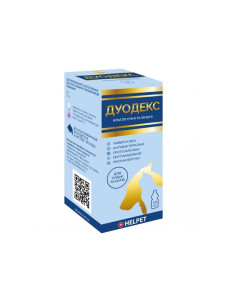 Дуодекс краплі очні та вушні для котів та собак Ветсинтез (офлоксацин+дексаметазон), 10 мл